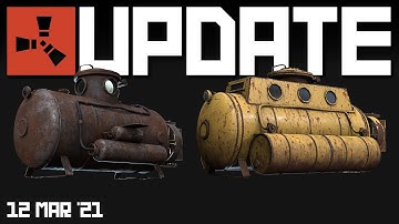Console Footage, submarine models | Rust Update 12th March 2021