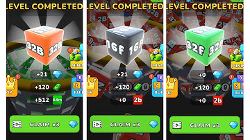 Jelly Run 2048 ULTIMATE Gameplay | 3 Shape Play Showdown! | 32B vs 16f vs 32f Race!