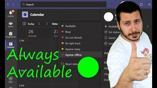 How to stay AVAILABLE on Microsoft Teams ALL THE TIME