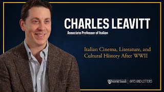 Italian Cinema, Literature, and Cultural History After WWII – Charles Leavitt