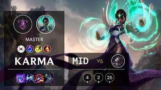 Karma Mid vs Orianna - KR Master Patch 11.21