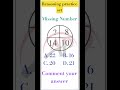 SSC GD Reasoning Practice set | Missing number reasoning#shorts #missingnumber #sscgdreasoning#maths