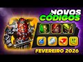 ÚLTIMOS Códigos RAID Shadow Legends ☀️ Campeões GRÁTIS 🎁 Fevereiro 2026