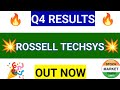 ROSSELL TECHSYS Q4 Results 2025 | ROSSELL TECHSYS Q4 Results Today | ROSSELL TECHSYS Share Latest |