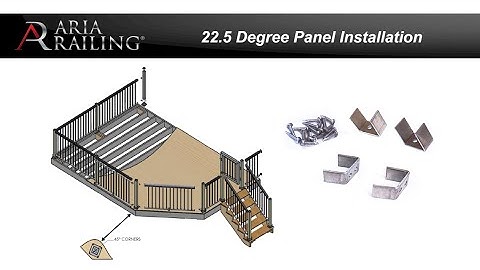 ARIA Railing | 22.5 Degree Panel Installation