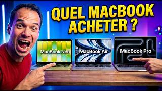 JE LES AI TOUS TESTÉ ! Quel MacBook acheter en 2026 ? Macbook Neo vs Air vs Pro M5 vs M5 Pro vs Max
