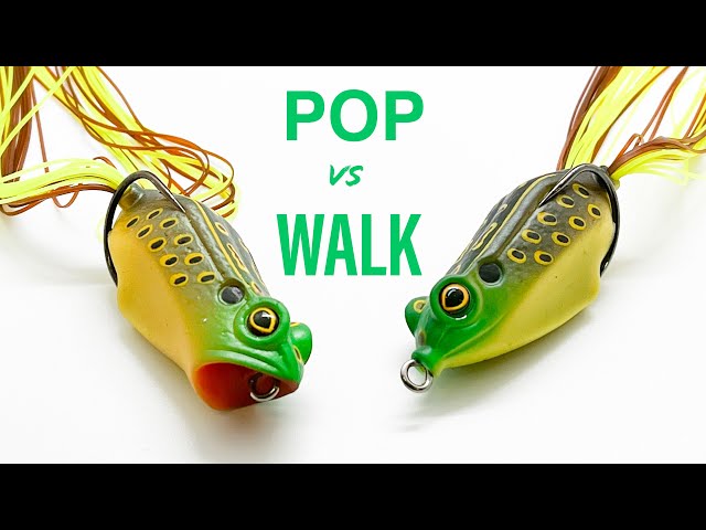 90% Of Anglers Don't Know Which Frog To Use!! (Popping vs Walking