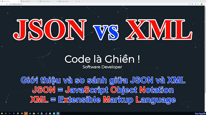 059 - JSON vs XML (giới thiệu và so sánh giữa JSON và XML)