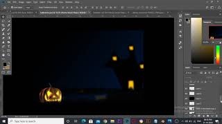 HALLOWEEN PHOTOSHOP EDIT SPEED ART screenshot 3
