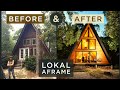 A FRAME Cabin Build BEFORE AFTER Lokal Hotel S DIY Aframe House Renovation A FRAME Cabin Build BEFORE AFTER Lokal Hotel S DIY Aframe House Renovation