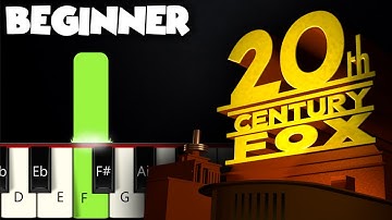 20th Century Fox Theme | BEGINNER PIANO TUTORIAL + SHEET MUSIC by Betacustic