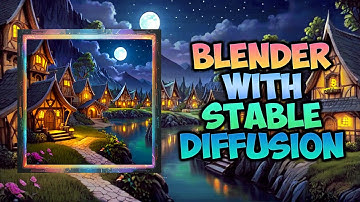 Blender with Stable Diffusion XL Tutorial - Fantasy village of elves