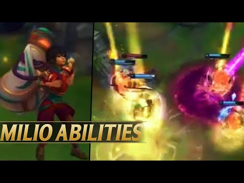 MILIO ABILITIES GAMEPLAY EXPLAINED - New Champion Leaked Trailer - League of Legends