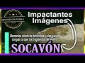 Olas, derrumbes y crecimiento del Socavón Santa María Zacatepec en Puebla