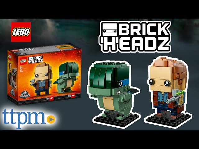  LEGO BrickHeadz Jurassic World Fallen Kingdom - Owen & Blue  Park : Toys & Games