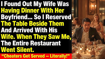 I Found Out My Wife Was Having Dinner With Her Boyfriend… So I Reserved The Table Beside Them And