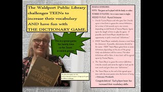 Dictionary Game for Teens