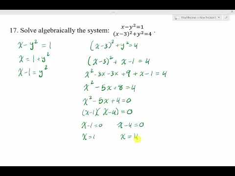 Solving a nonlinear system of equations - YouTube