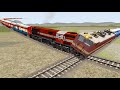 Most dangerous train accident at bumpy railroad tracks  train simulator 2022  trainsfun