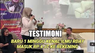 RDAY TESTIMONY, JUST FOUND OUT RDAY KNOWLEDGE FOR 1 WEEK, RP 4 MILLION WENT INTO ACCOUNT