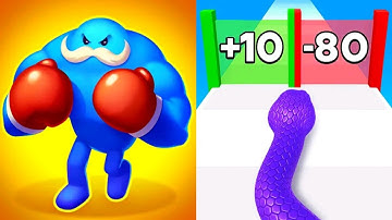 Snake Run Race VS Punchy Race Max All Levels Gameplay Android,iOS NEW UPDATE