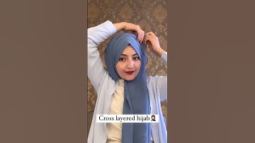 cross layered hijab
