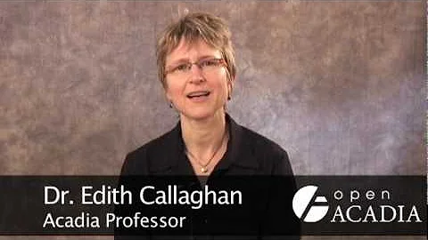 Dr. Edith Callaghan - "Following Through on Good I...