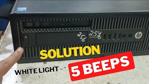 Hp 800G1 ProDesk Power Button White Light 5 Beep and Fan Speed No Display Solution