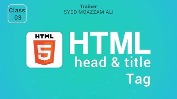 3. HTML Head & Title Tag | HTML & CSS Tutorial for beginners in Urdu/Hindi Part 3