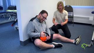 How to do Adductor Mobilization - Kettlebell & Stick Exercises: Presented by Pleasantview Physio