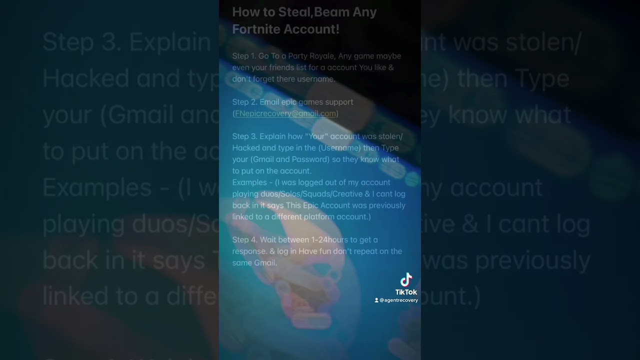 How to Steal Any Fortnite Account! best Method 2023 