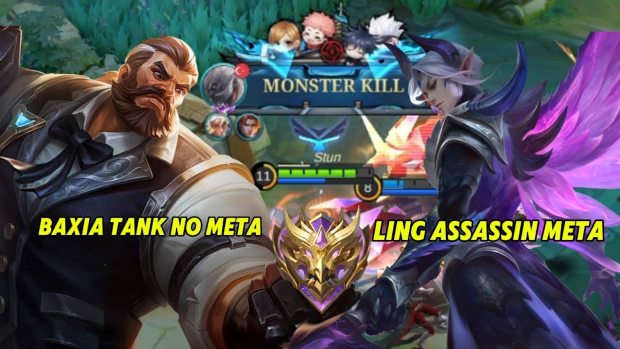 BAXIA HYPER TANK VS LING HYPER ASSASSIN DI META SEKARANG MOBILE LEGENDS ...