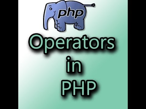 Operators in PHP in Hindi - YouTube