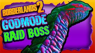 GODMODE Spot in RAID BOSS 'Haderax' Fight (NOT A GLITCH) Borderlands 2 NEW DLC