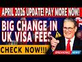 New UK Visa Fees April 2026 💸 Complete Guide to Updated Costs