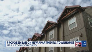 Mt. Juliet commissioner proposes 1-year ban on new apartments, townhomes
