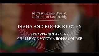 2025 Leaders of the North Bay - Roger and Diana Rhoten, Sebastiani Theatre