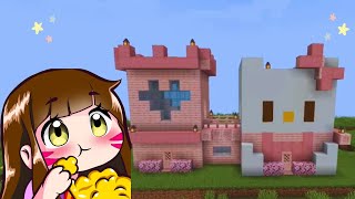 HOW TO MAKE A HELLO KITTY HOUSE IN MINECRAFT 1.20.1 TUTORIAL