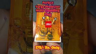 GM 3 Pin Surge Protector Unboxing & Review ⚡ | Multi Plug for TV, Speaker & Laptop | #shorts