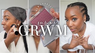 1hr GRWM✨ while trying NEW makeup, quick hair refresh, and my *outfit of the day* | Andrea Renee