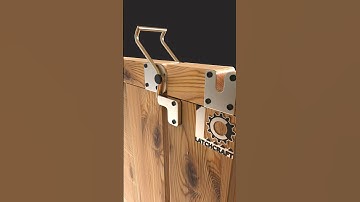 "Automatic Latching Door Lock - Sliding Gate Latch | #Shorts #GateLock #SlidingLatch #latchcraft "