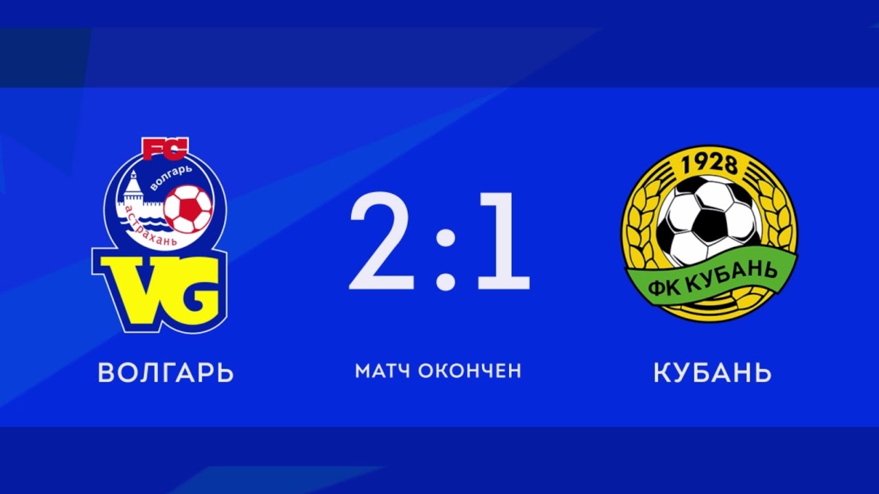 Волгарь - Кубань 2:1 видео