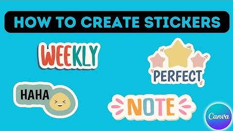 How to create Text STICKERS using Canva