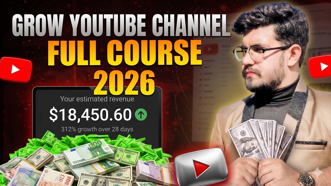 How to Start & Grow a YouTube Channel in 2026 — FULL FREE COURSE! - YouTube