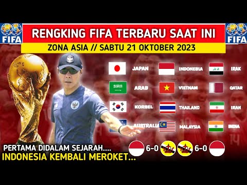 INDONESIA NAIK PESAT. RENGKING FIFA TERBARU SAAT INI ZONA ASIA DAN RENGKING FIFA ZONA DUNIA TERBARU