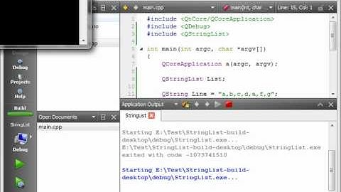 C++ Qt 42 - QStringList