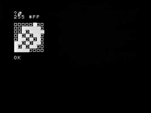 IchigoJam BASIC Program キャラクター拡大表示 Character enlarged display