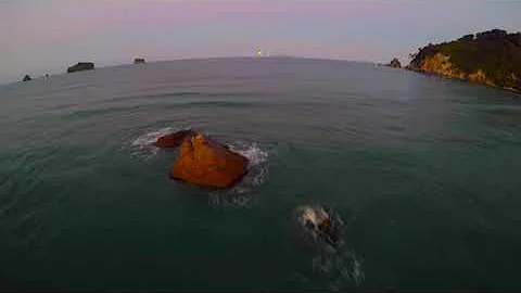 Whangamata Beach On a Summers Evening  - Spark DJI  - Video: change in settings to see high quality)