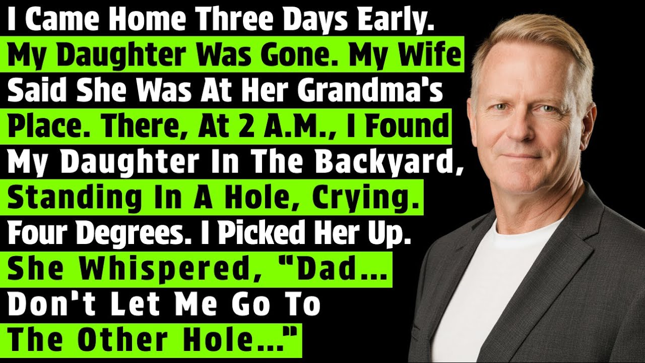 I Came Home Three Days Early. My Daughter Was Gone. My Wife Said She Was At Her Grandma’s Place…