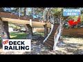 Installing Railing On My Floating Tree Deck! Easy DIY Viewrail Rod Railing System
